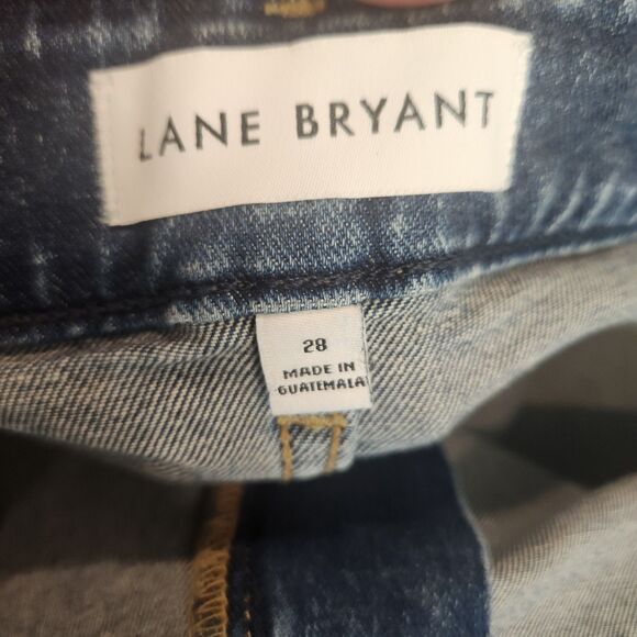 Lane Bryant 28 Women's Plus denim High-rise Girlfriend Straight Jeans - Picture 8 of 9